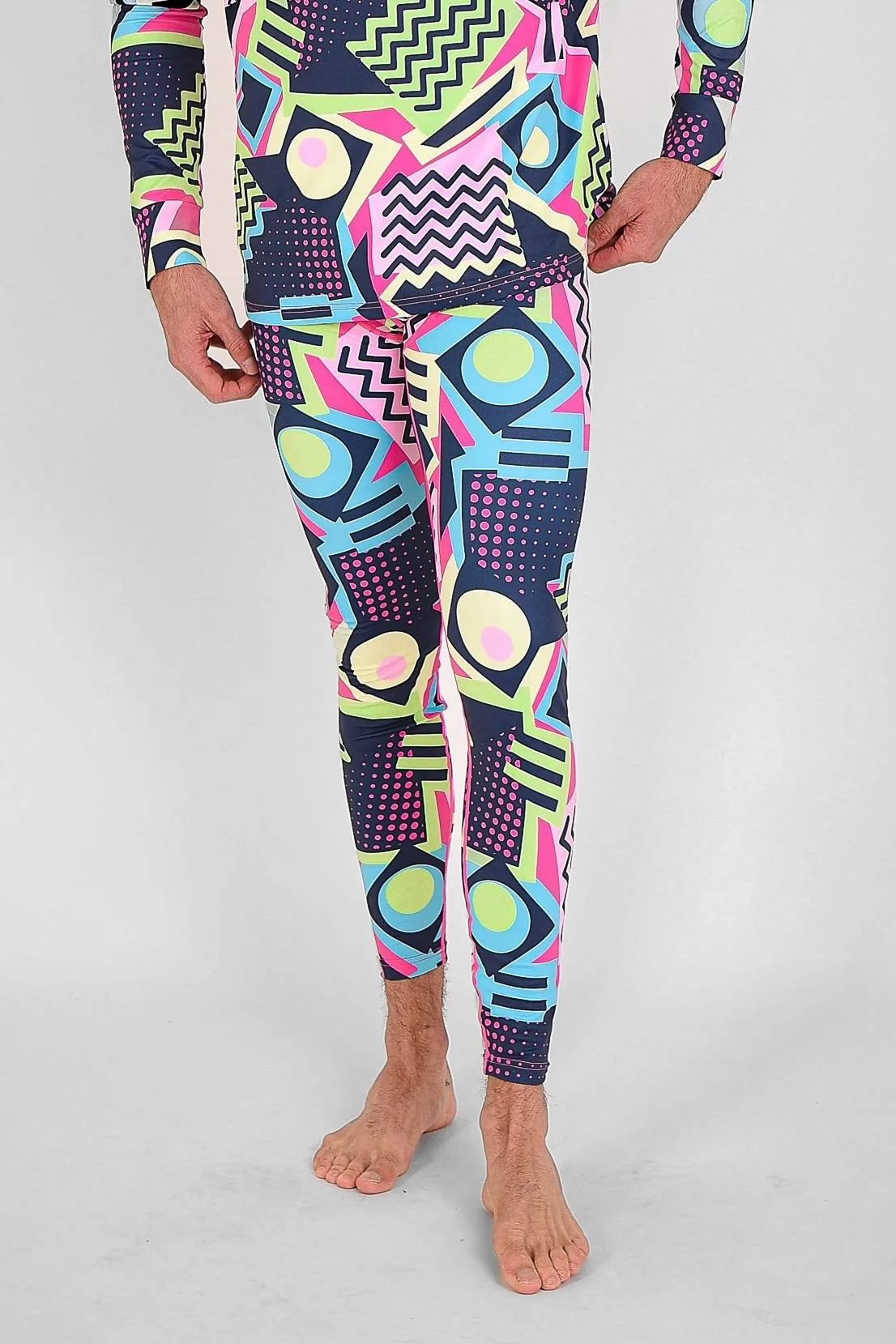 Saved By The Bell Mens Baselayer Leggings - Oosc - FashionsVida