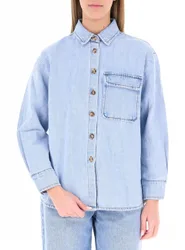 VICOLO Camicia in jeans AZZURRO L