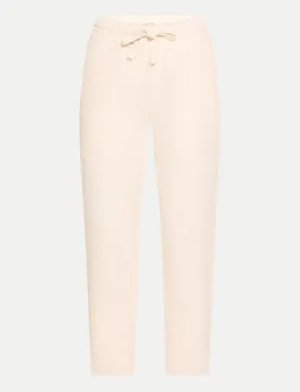 Verkürzte Leinenhose Beige 44 - Cartoon - FashionsVida