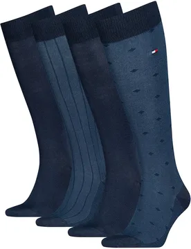 Chaussettes Longues Birdeye 4 Paires Navy EU 39-42 - Tommy hilfiger - FashionsVida