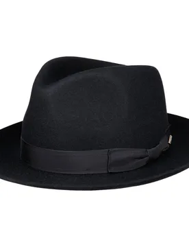 Moncaster Fur Felt Fedora Hat by - navy - Size: M (56-57 cm) - JJ Hats - FashionsVida