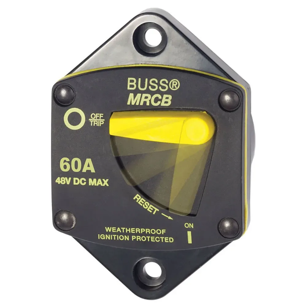 Panel Mount Circuit Breaker 60a Black One Size unisex - Blue Sea Systems - FashionsVida