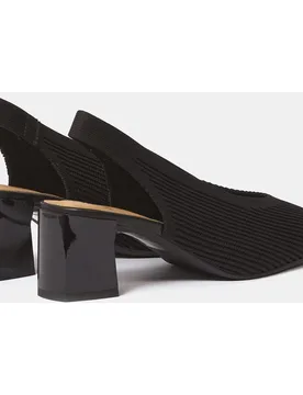 Zapatos de salón destalonados glass de mujer en tejido reciclado - Miss Elastic - FashionsVida