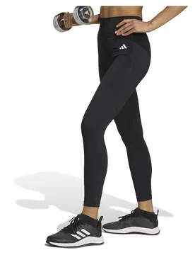 Leggings 7/8 Optime Essentials No Front Rise Seam Black XS - Adidas - FashionsVida