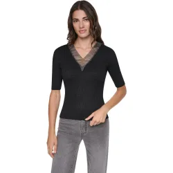 DKNY - Top de punto de mujer