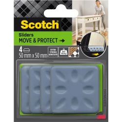 Patines protectores antideslizantes adhesivos ultra fuertes 50x50 mm