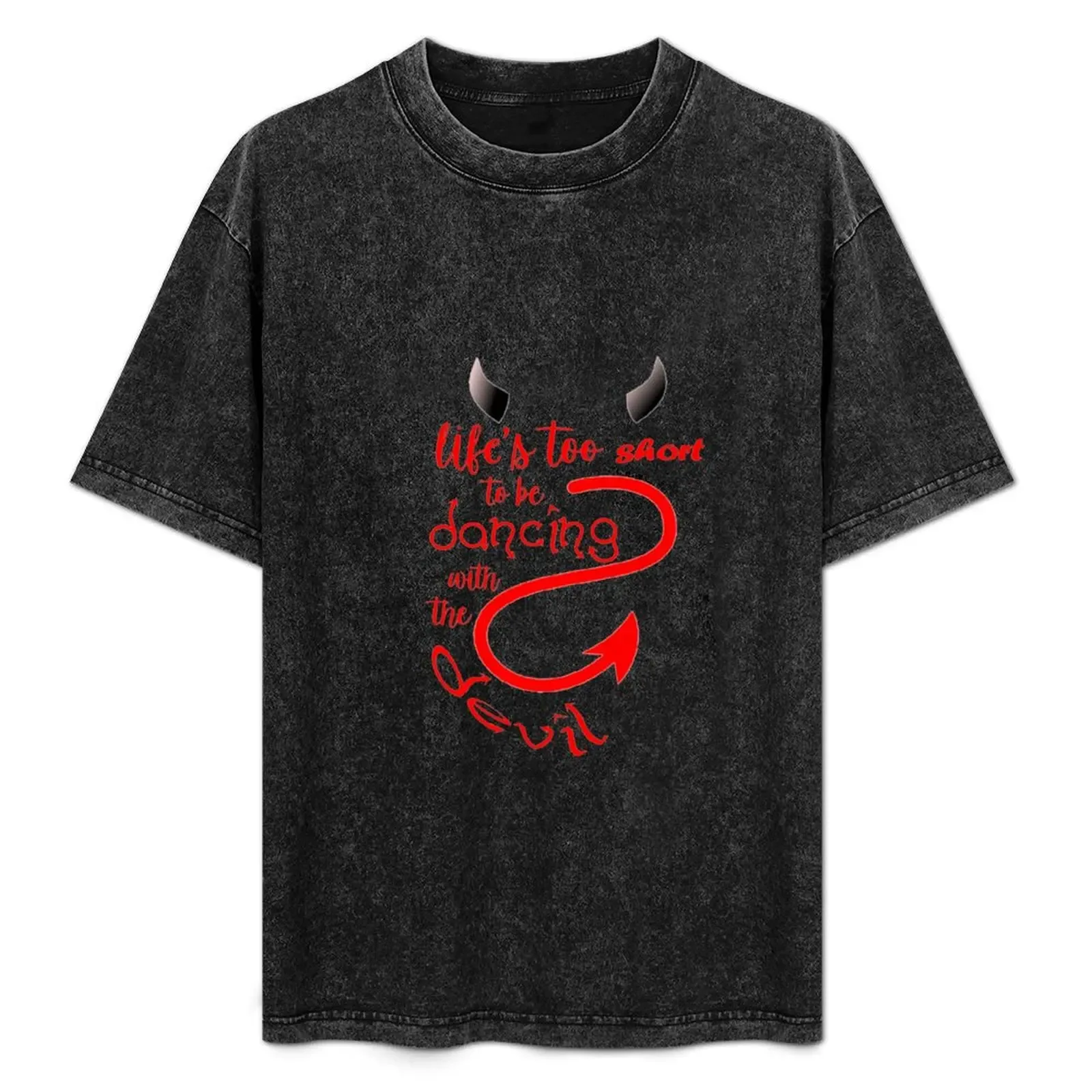 Dancing with the devil T-Shirt Running Performance Short Sleeve Tee - Aliexpress - FashionsVida