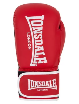 Gants De Boxe Artificiels Cuir Ashdon Red / White 12 oz - Lonsdale - FashionsVida