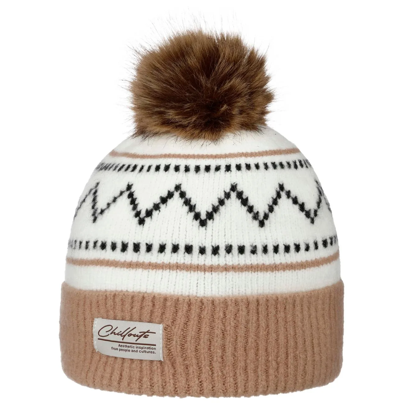 Ella Pompom Hat by - beige - Damen - Size: One Size - Chillouts - FashionsVida