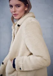 Street One Fake Fur Overshirt female Beige