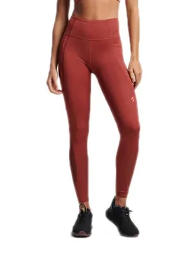 Leggings Mesh Full Length Fired Brick Brown XL - Superdry - FashionsVida