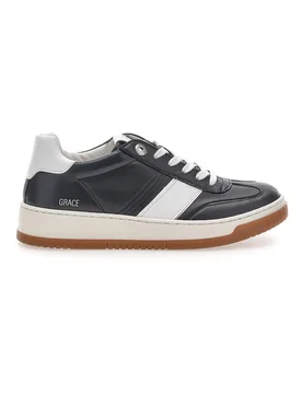 Sneaker nera in vera pelle con dettagli bianchi Grace 40 - PITTARELLO CAPSULE - FashionsVida