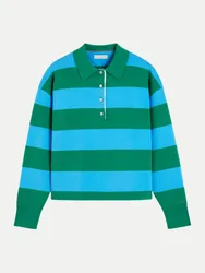 Gestreiftes Poloshirt Mehrfarbig L