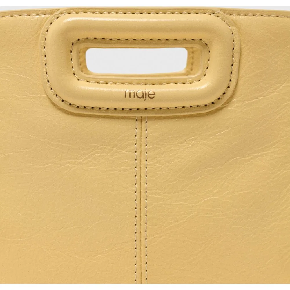 Bolso de mano m mini de piel craquelada mate multiposición - Maje - FashionsVida