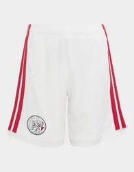Mens Short Home AJAX Amsterdam 26/27 Kids - Bianco, bianco bianco Bambino taglia 9-10Y