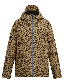 Womens/ladies Bayletta Leopard Print Waterproof Jacket (Multicoloured) - Green - Size 8 Uk - Regatta - FashionsVida