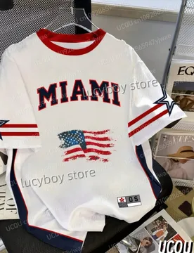 Summer Miami Flag Print Polyester Men T-Shirt Short Sleeve Plus Size T-Shirt Vintage Lightweight Daily Sport Tees Men Clothing - Aliexpress - FashionsVida