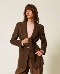 Twinset Blazer en panne de velours