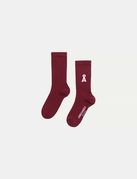 Socken mit Logo-Print Rot 39-42 - Armedangels - FashionsVida