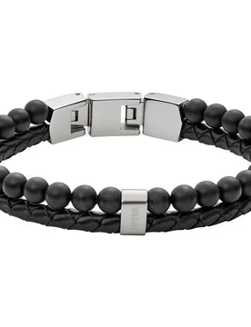 Pulsera de hombre townsman vintage casual multihebras - Fossil - FashionsVida