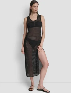 DKNY - Vestido crochet maxi - DKNY - FashionsVida