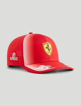 Scuderia Ferrari Unisex Team Leclerc Baseball Cap - Red O/S unisex - Castore - FashionsVida