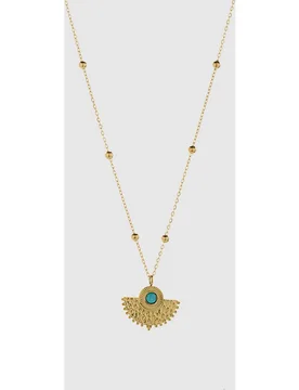Collar áfrica moda de acero acabado en oro de 18 quilates con - Luxenter - FashionsVida