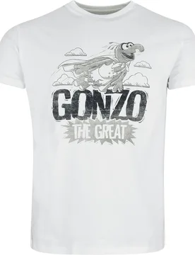 Disney T-Shirt - Gonzo - The Great - S bis 3XL - für Männer - Größe XL - weiß - EMP exklusives Merchandise! - Männer - male - Die Muppets - FashionsVida