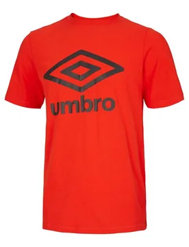 Large Logo Mens Red T-Shirt Cotton - Size Large - Umbro - FashionsVida