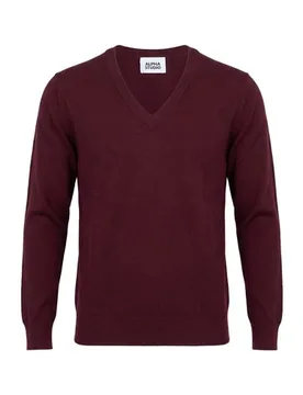 Pullover Hombre Burdeos 48,50,52,54 Hombre - ALPHA - FashionsVida