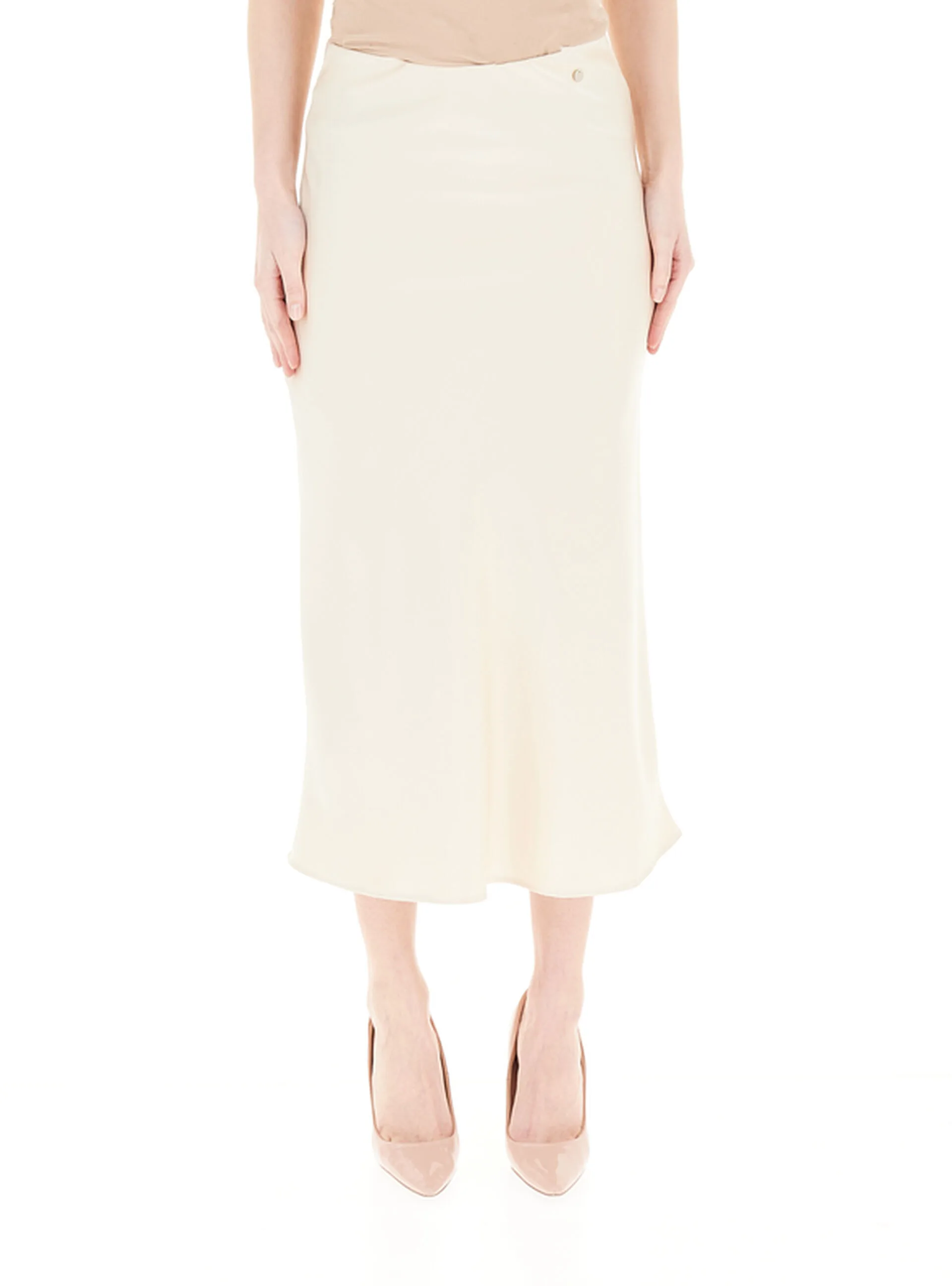 RINASCIMENTO Gonna midi AVORIO L - Rinascimento - FashionsVida