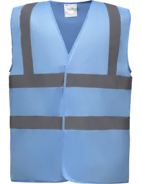Gilet de travail Retro bleu ciel Bleu royal M - Yoko - FashionsVida