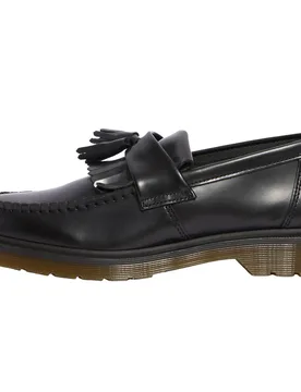 Adrian Glattleder Tassel Loafer Black 44 Unisex - Dr. martens - FashionsVida