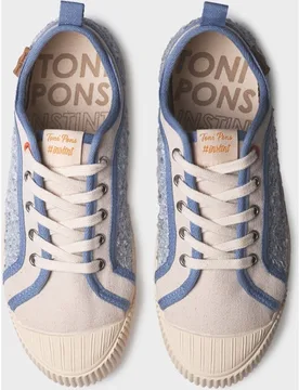 Zapatillas de mujer de algodón con cordones - Toni Pons - FashionsVida