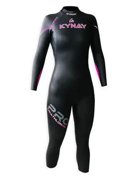 Pro 2.0 3/4 Sleeve Woman Neoprene Wetsuit Black / Pink XS Women - Kynay - FashionsVida