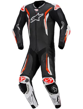 Tuta Moto Professionale GP Tech V5 Nero Bianco R taglia 54 - Alpinestars - FashionsVida