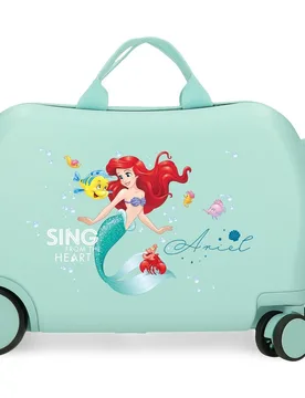 Maleta infantil 2 ruedas multidireccionales Ariel con capacidad de 24L - Disney - FashionsVida