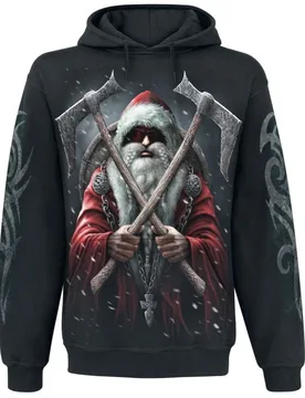 Kapuzenpullover - Sleigher Hoodie - S bis M - für Männer - Größe S - schwarz - Männer - male - Spiral - FashionsVida