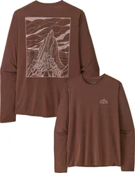 T-shirt respirant - M's L/S Cap Cool Daily Shirt - Cloud Crag Berm Brown Light X-Dye - Taille L - Marron