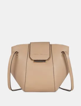 Bolso doble asa larga bandolera en piel lisa - Sandra Freckled - FashionsVida