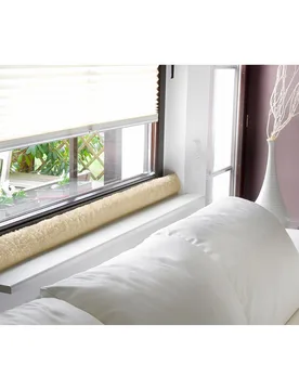 Fenster-Zugluftstopper beige 1 - K&N Schurwolle - FashionsVida