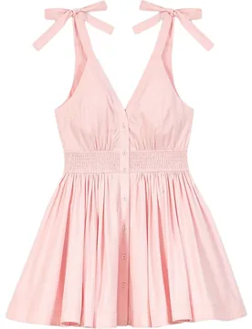Vestido corto acampanado de algodón - Maje - FashionsVida