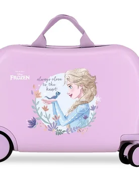 Maleta infantil 2 ruedas multidireccionales frozen close to the heart con capacidad de 28l en malva - Disney - FashionsVida