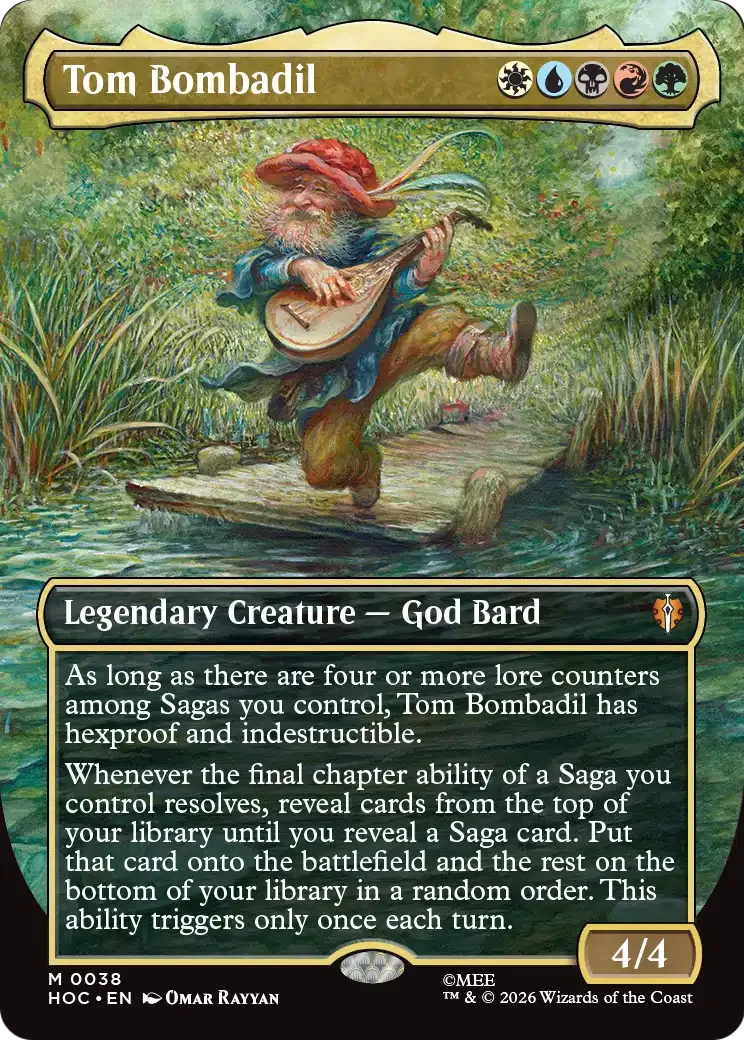 Tom Bombadil (Borderless Art) The Hobbit Commander - Magic: The Gathering - FashionsVida