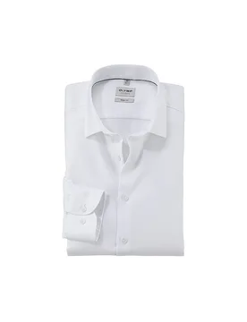 Camicia Slim Fit bianco 45 - Olymp Level Five - FashionsVida