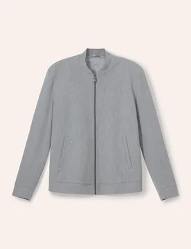 Anzug-Blouson mit Stehkragen, Regular Fit#normale Größen#schlanke Größen#untersetzte Größen, Farbe Grau, 26, neu: Anzug mit Blouson sehr bequem, - Walbusch - FashionsVida
