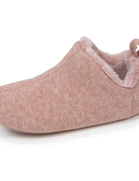 Chaussons bottillons bas Rose chiné rose chiné 36 - Isotoner - FashionsVida