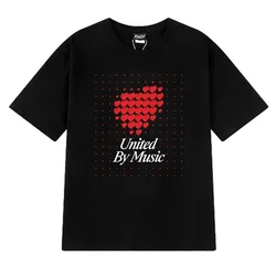 Switzerland 2025 Eurovision Song United by Music printed T shirt Men Women Fashion Y2k short sleeve T-shirts Unisex Cotton Tops