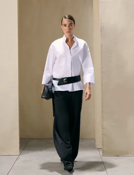 Camisa polera de mujer en popelín - Woman El Corte Inglés - FashionsVida