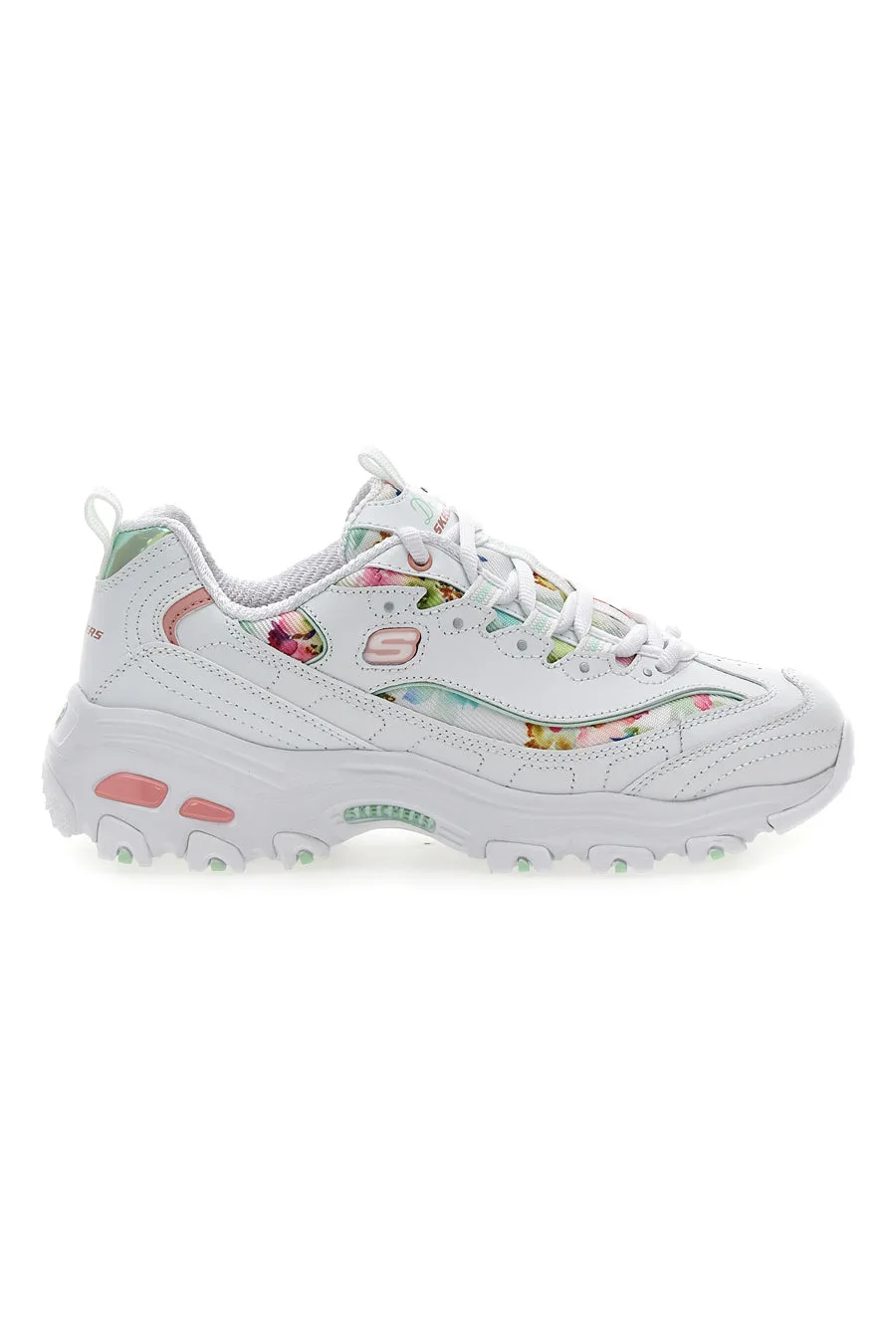 Sneakers bianco multicolor Memory Foam D'lites Blooming Fields 37 - Skechers - FashionsVida
